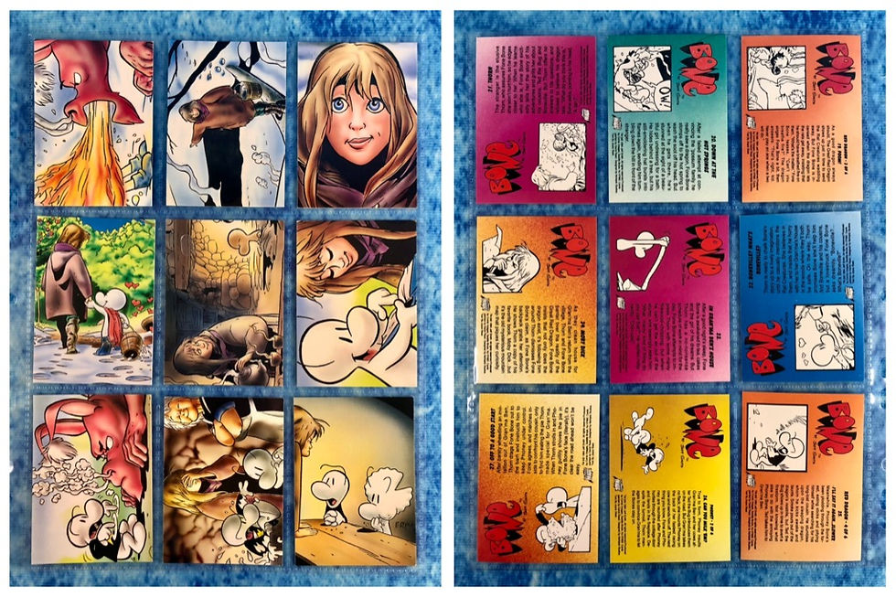 Thumbnail: Bone Series 1 Jeff Smith trading card complete base set by Comic Images 1994