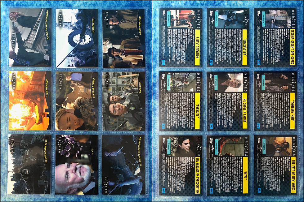 Thumbnail: Heroes The Beginning Season 1 complete trading card base set by Topps 2008