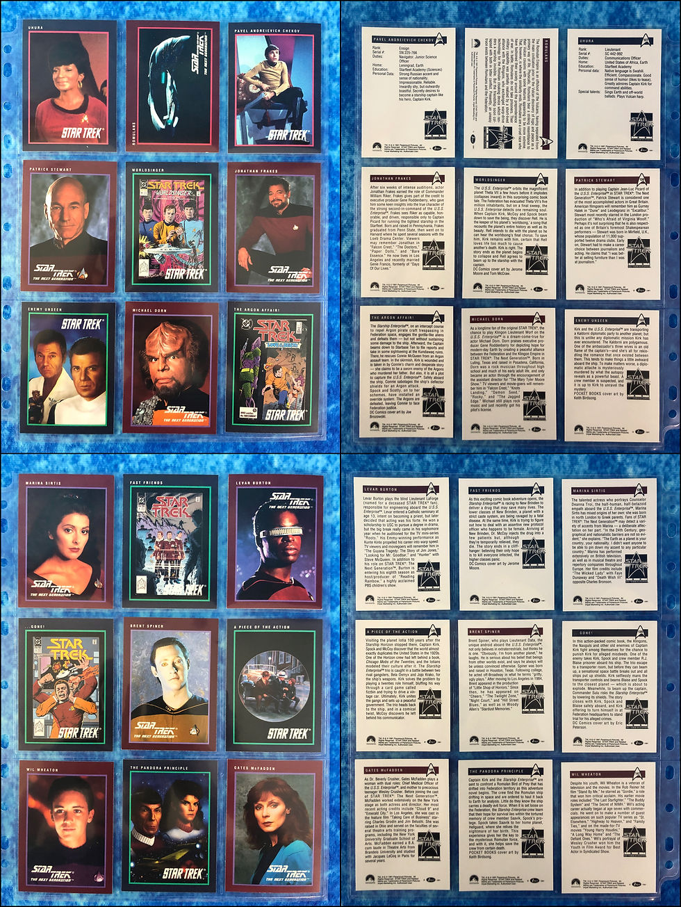 Thumbnail: Star Trek 25th Anniversary Series 1 & 2 trading card complete MINI MASTER  set