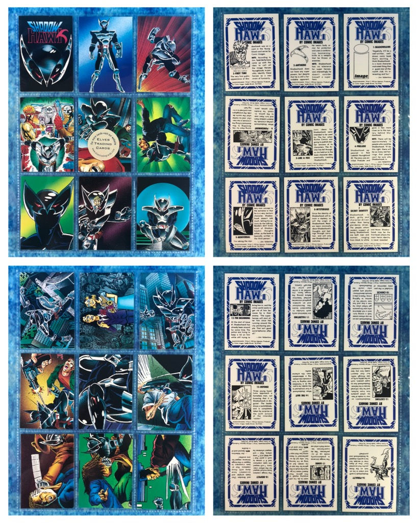 Thumbnail: Shadowhawk Jim Valentino complete trading card base set by Comic Images 1992
