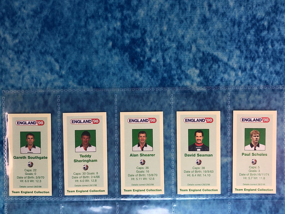 Thumbnail: BP Oil 1998 England Football Cigarette trading card complete base set by BP 1998