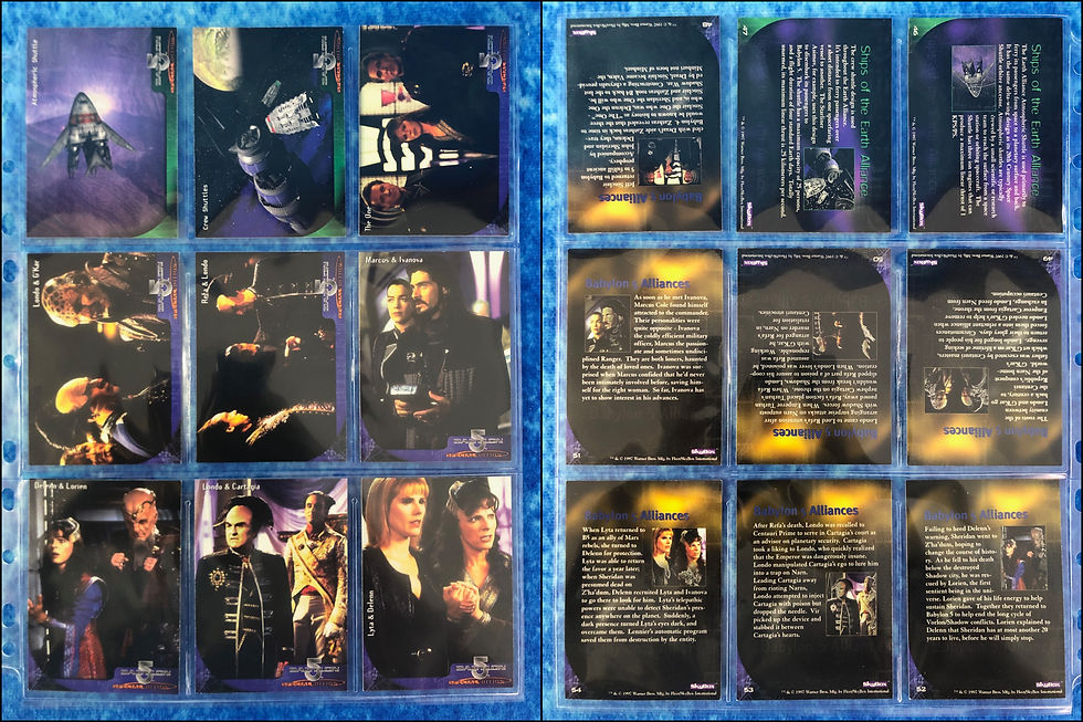 Thumbnail: Babylon 5: Special Edition complete trading card base set by SkyBox 1997