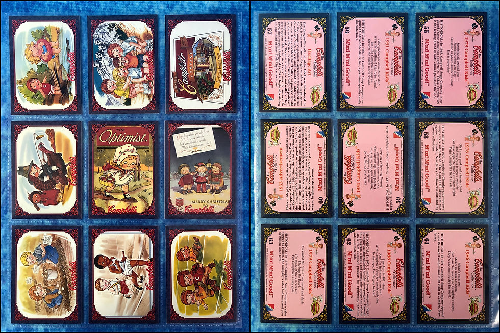 Thumbnail: The Campbell's Collection complete trading card base set and stickers 1995