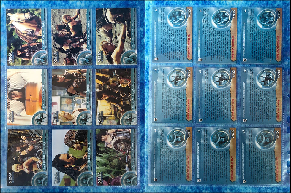 Thumbnail: Xena Warrior Princess Season 6 complete Trading card base set Rittenhouse 2001
