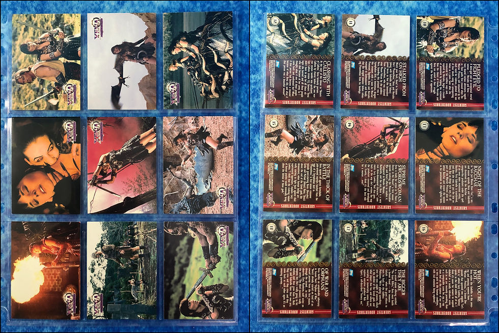 Thumbnail: Xena: Warrior Princess Season 1 complete trading card base set by Topps 1998