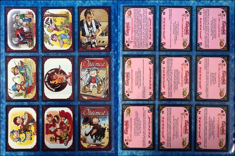 Thumbnail: The Campbell's Collection complete trading card base set and stickers 1995