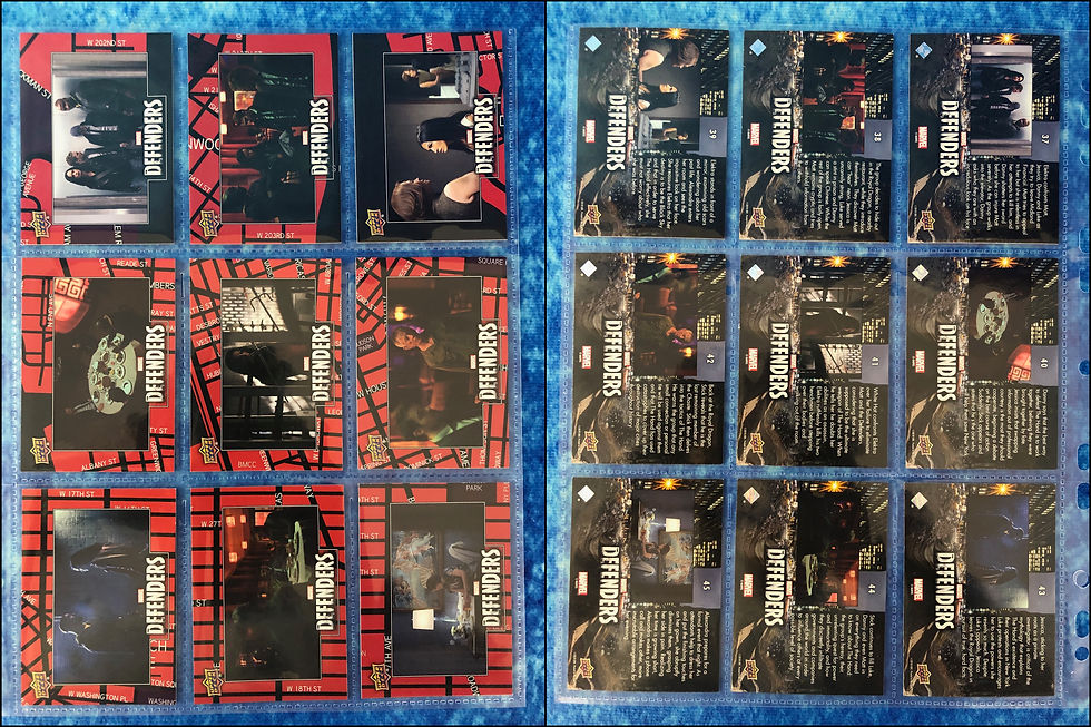 Thumbnail: The Defenders complete trading card base and high series set by Upper Deck 2018