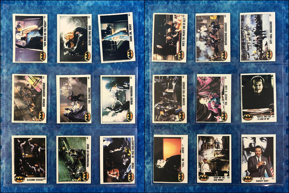 Thumbnail: Batman The Movie 1st Series complete trading card set Topps UK 2nd Variation