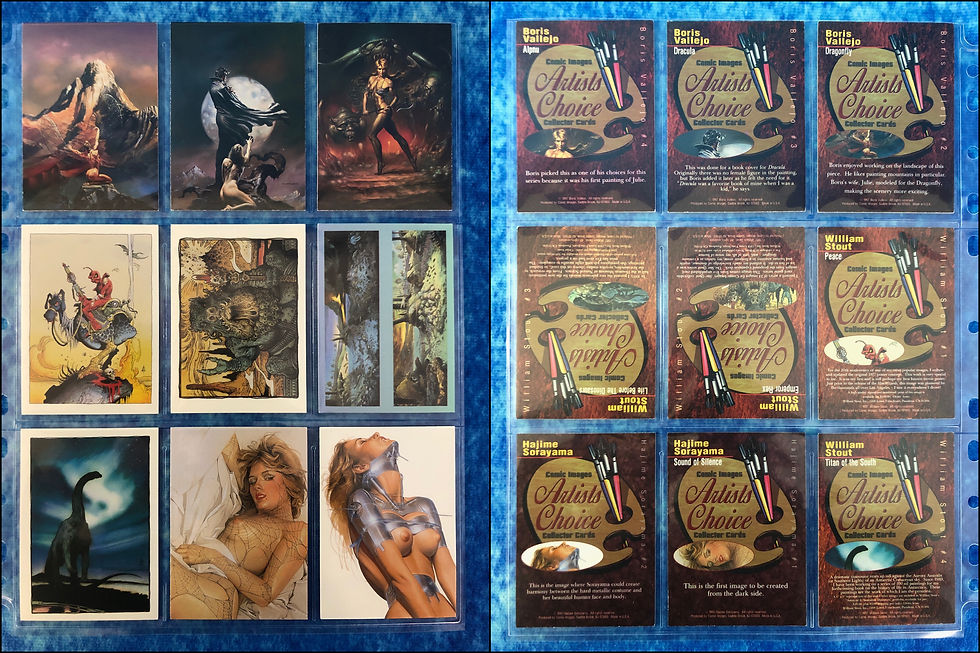 Thumbnail: Artists Choice Collector Cards complete trading card base set Comic Images 1997