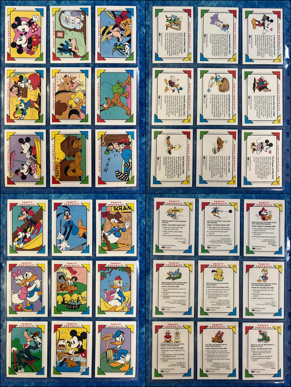 Thumbnail: Disney Collector Cards Series 1 complete trading card base set by Impel 1991