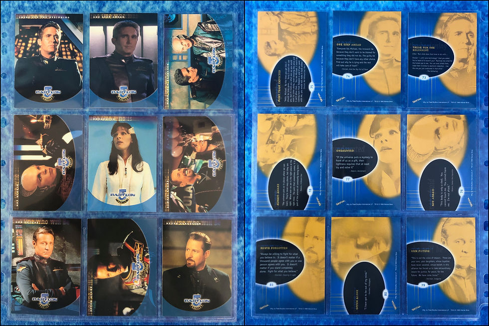 Thumbnail: Babylon 5: Profiles complete trading card base set by SkyBox 1999