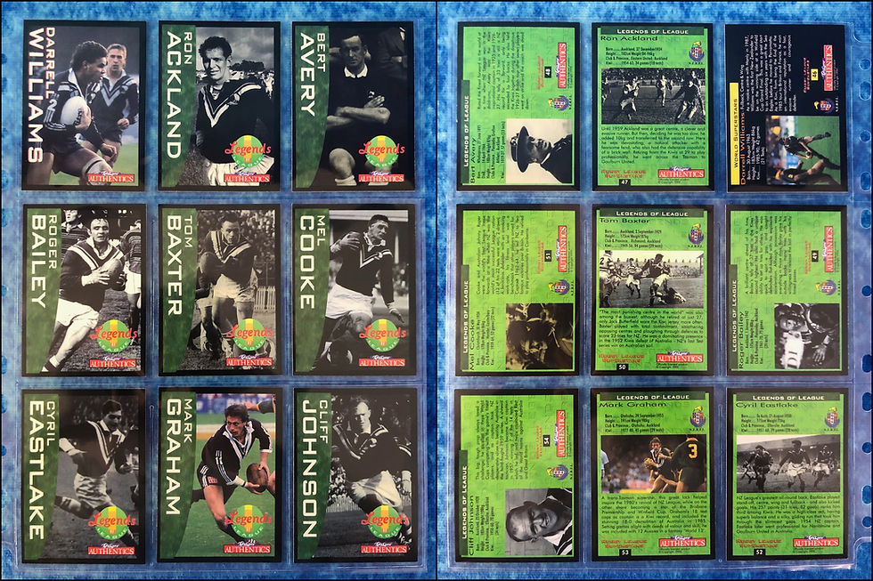 Thumbnail: Rugby League Superstars 1995 Complete trading card base set by Card Crazy1995