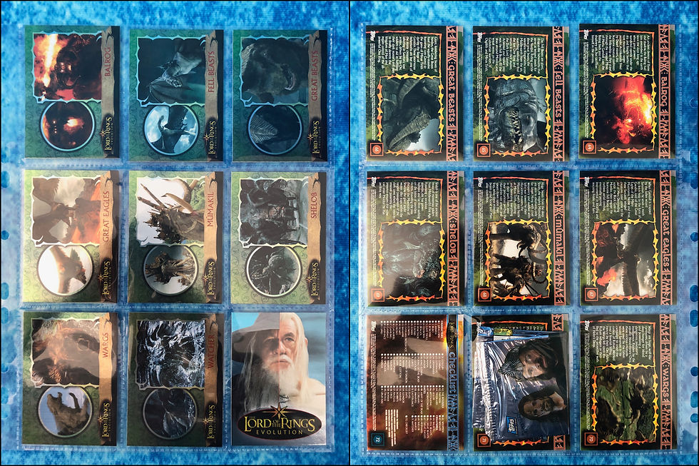 Thumbnail: Lord of The Rings: Evolution complete trading card base set by Topps 2006