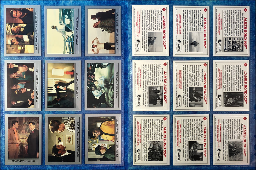 Thumbnail: James Bond 007 Series 2 Silver complete trading card base set by Eclipse 1993