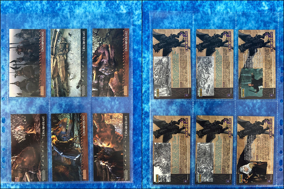 Thumbnail: Dragonheart Widevision complete trading card MINI MASTER set by Topps 1996