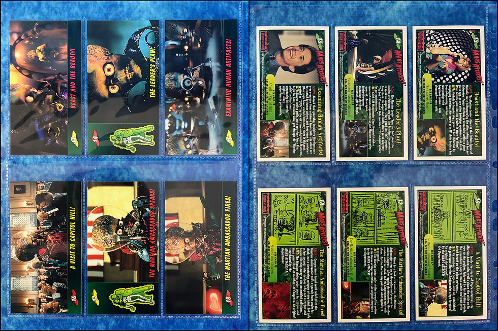 Thumbnail: Mars Attacks! Movie complete trading card base set by Topps 1996