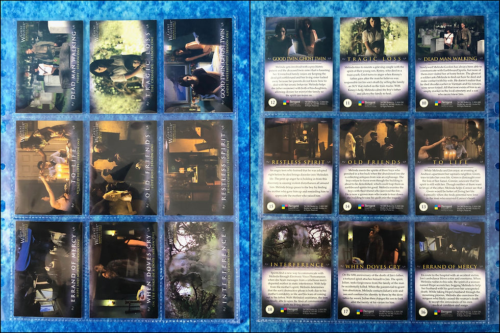 Thumbnail: The Ghost Whisperer Seasons 1&2 complete trading card base set by Breygent 2009
