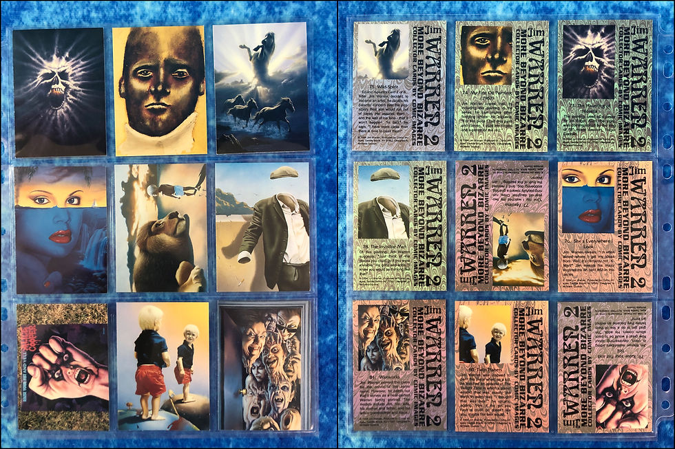 Thumbnail: Jim Warren 2 More Beyond Bizarre complete trading card base set by Comic Images