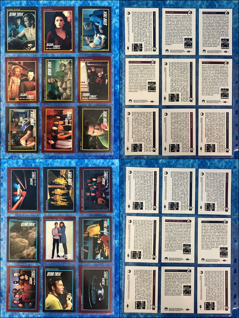 Thumbnail: Star Trek 25th Anniversary Series 1 & 2 trading card complete MINI MASTER  set