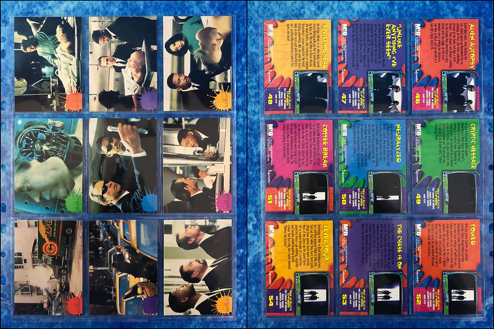 Men In Black MIB Movie complete trading card base set by
