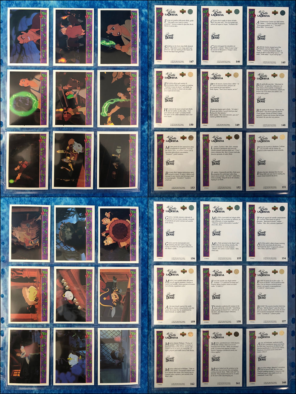 Thumbnail: Beauty and the Beast complete trading card base set by Upper Deck 1992