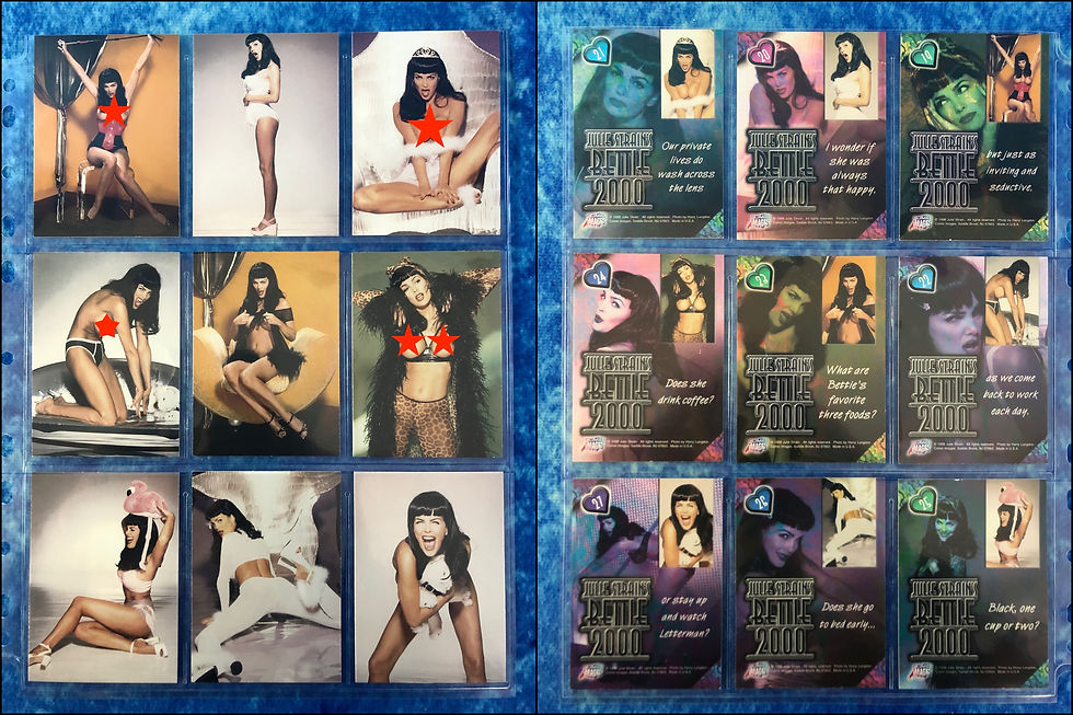 Thumbnail: Julie Strain: Bettie 2000 complete trading card base set by Comic Images 1998
