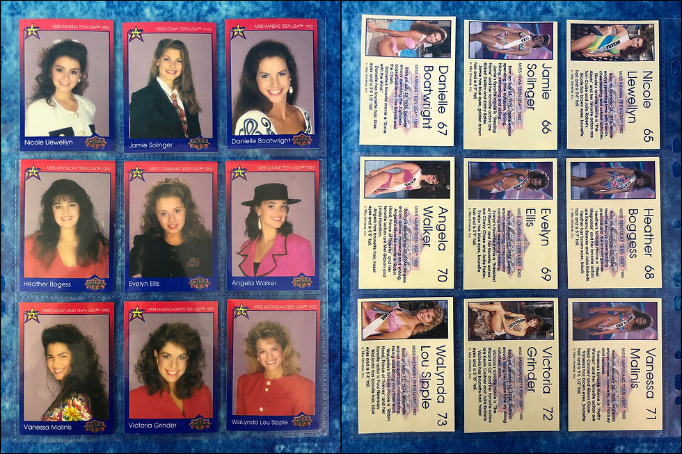 Thumbnail: Miss USA and Miss Teen USA complete trading card base set by Star 1993