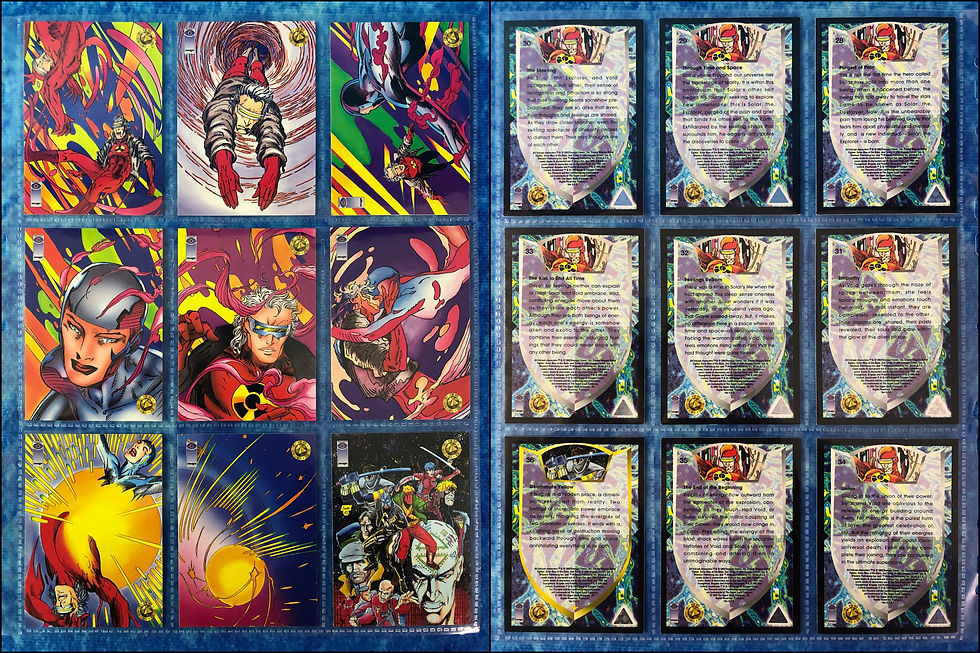 Thumbnail: Deathmate: Crossover complete trading card base set by Upper Deck 1993 Valiant