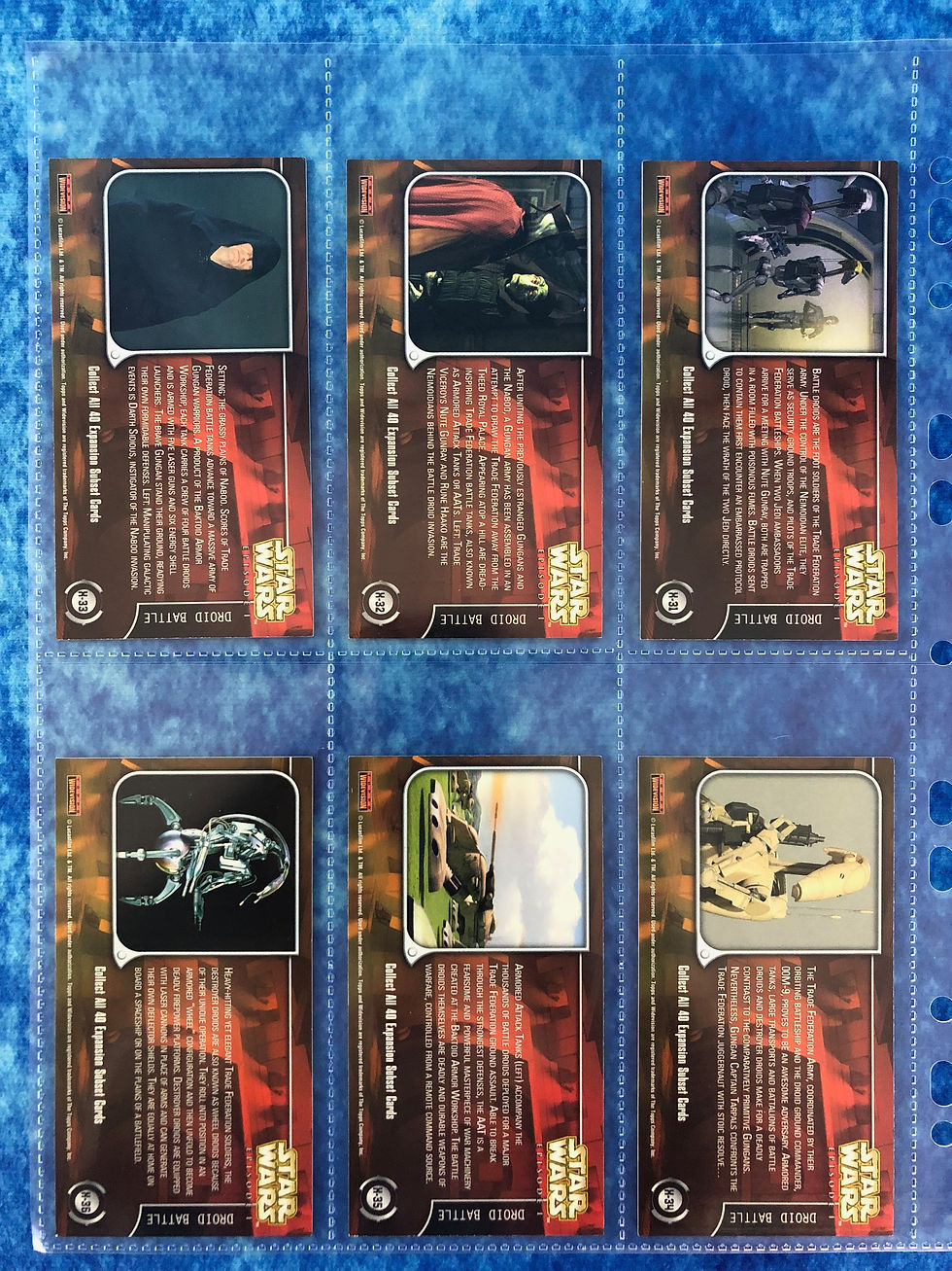 Thumbnail: Star Wars: Episode 1 Widevision complete trading card Expansion set Topps 1999