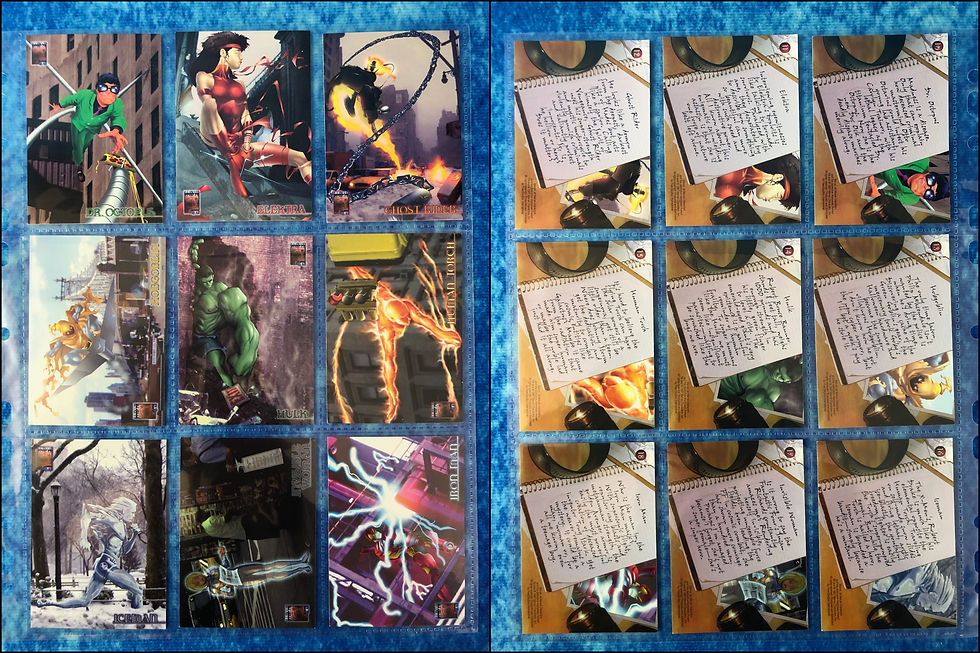 Thumbnail: Marvel Premium QFX complete trading card base set by Fleer/SkyBox 1997