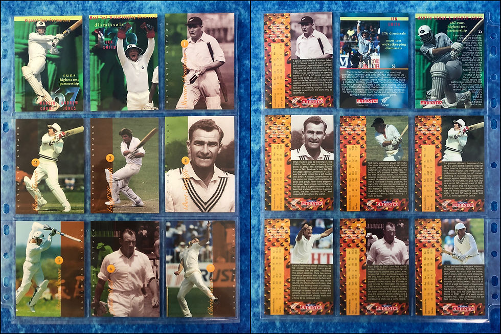 Thumbnail: High Velocity New Zealand Cricket complete trading card base set Card Crazy 1996