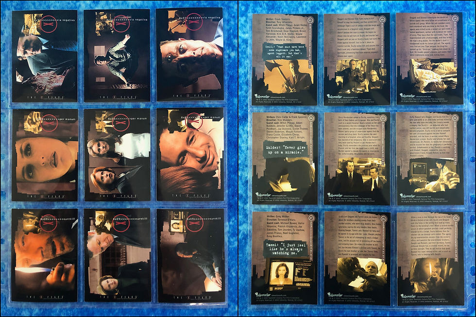Thumbnail: The X-Files: Season 8 complete trading card base set by Inkworks 2002