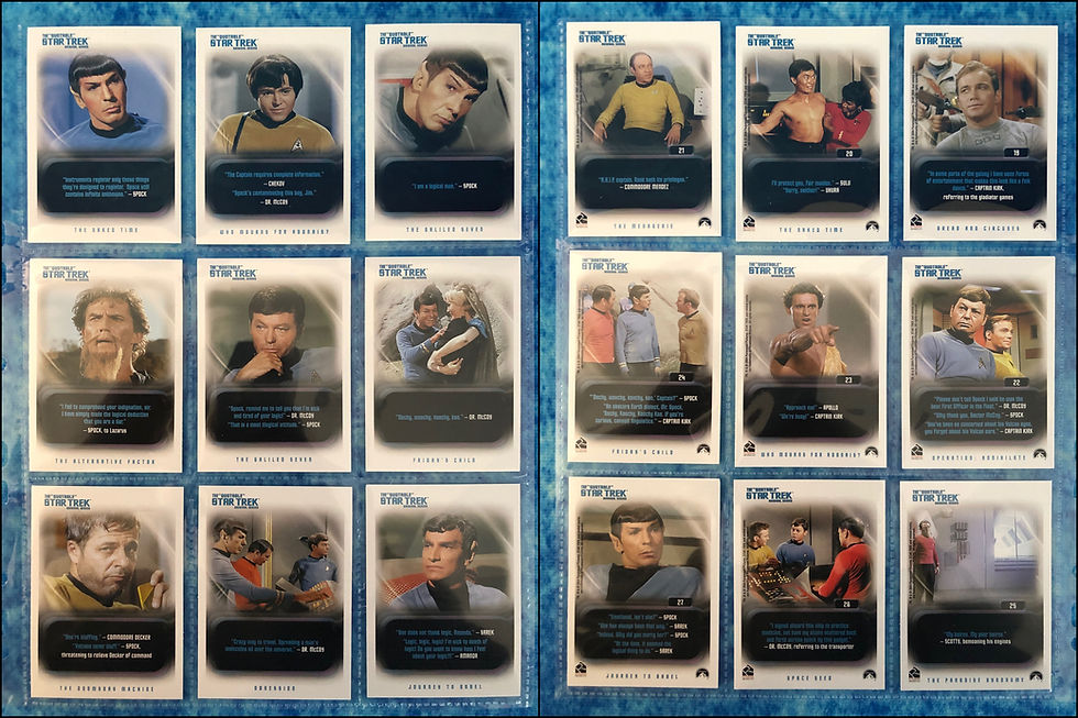 Thumbnail: The "Quotable" Star Trek Original Series complete trading card base set 2004