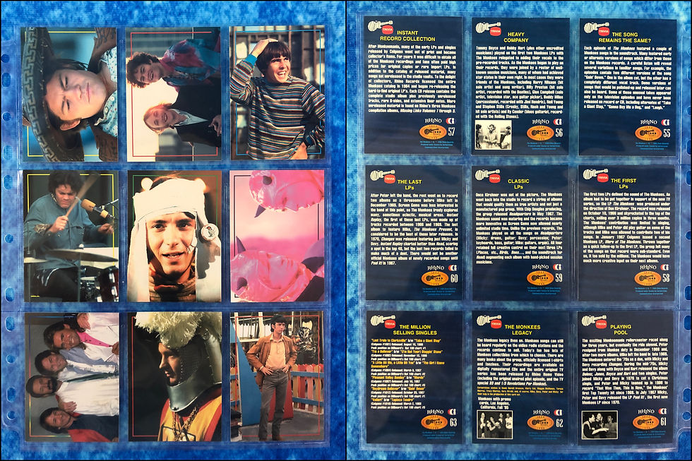 Thumbnail: The Monkees complete trading card base set by Cornerstone / Rhino 1995/1996