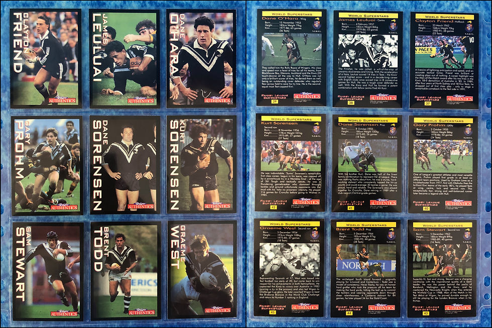 Thumbnail: Rugby League Superstars 1995 Complete trading card base set by Card Crazy1995