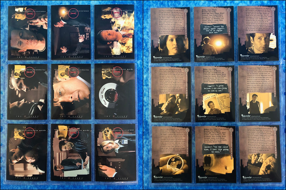 Thumbnail: The X-Files: Season 8 complete trading card base set by Inkworks 2002