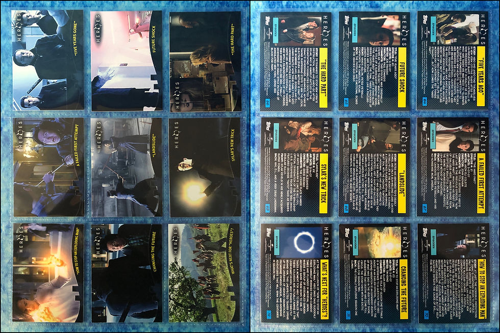 Thumbnail: Heroes The Beginning Season 1 complete trading card base set by Topps 2008