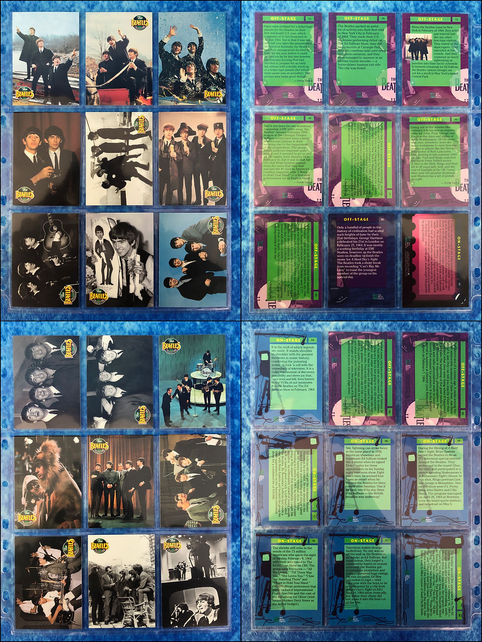 Thumbnail: The Beatles Collection complete trading card base set by The River Group 1993