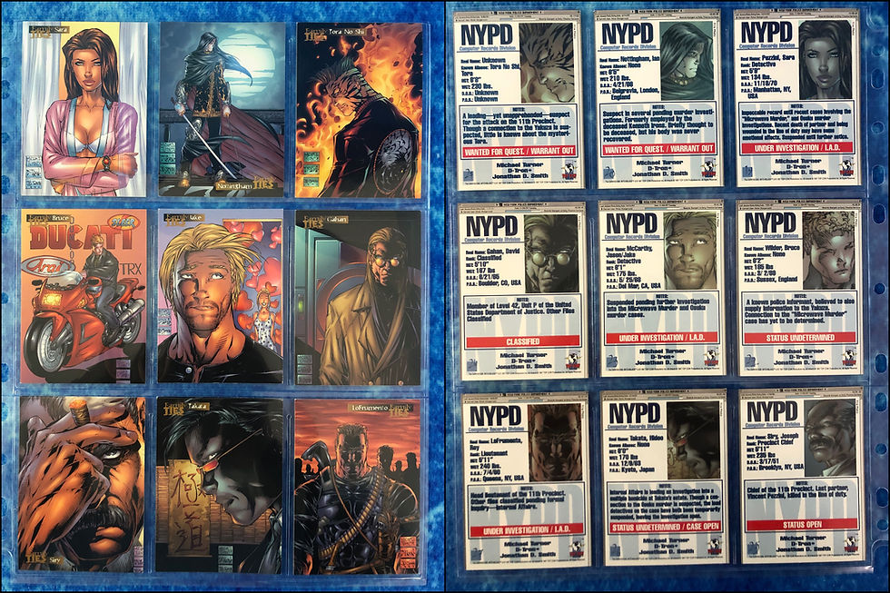 Thumbnail: Family Ties Darkness Witchblade Complete trading card base set by Top Cow 1997