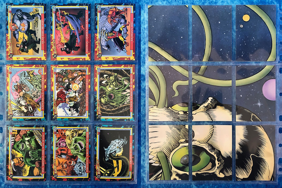 Thumbnail: DC Bloodlines complete trading card base set by SkyBox 1993