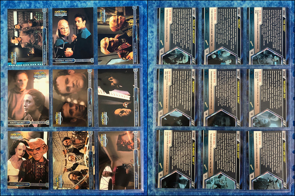 Thumbnail: Star Trek DS9: Memories from the Future complete trading card base set Skybox