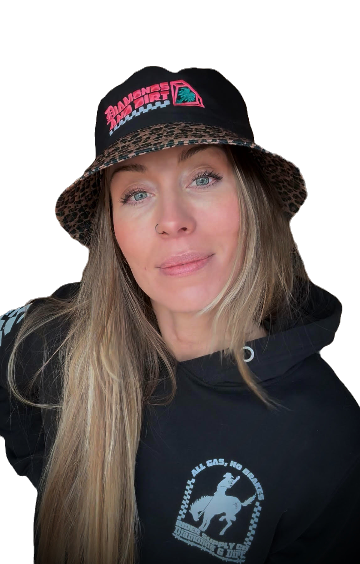 Leopard Brim Bucket Hat