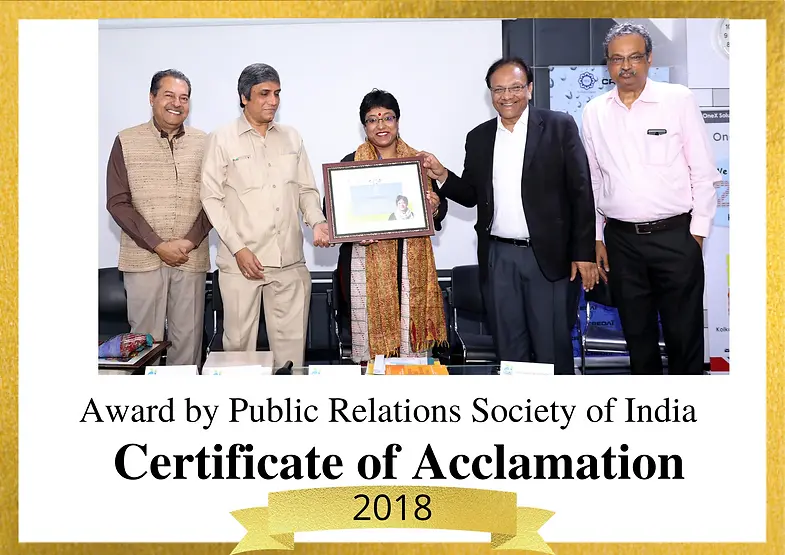 Certificate of Acclamation 2018