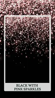 black and pink sparkle backdrop for photobooth