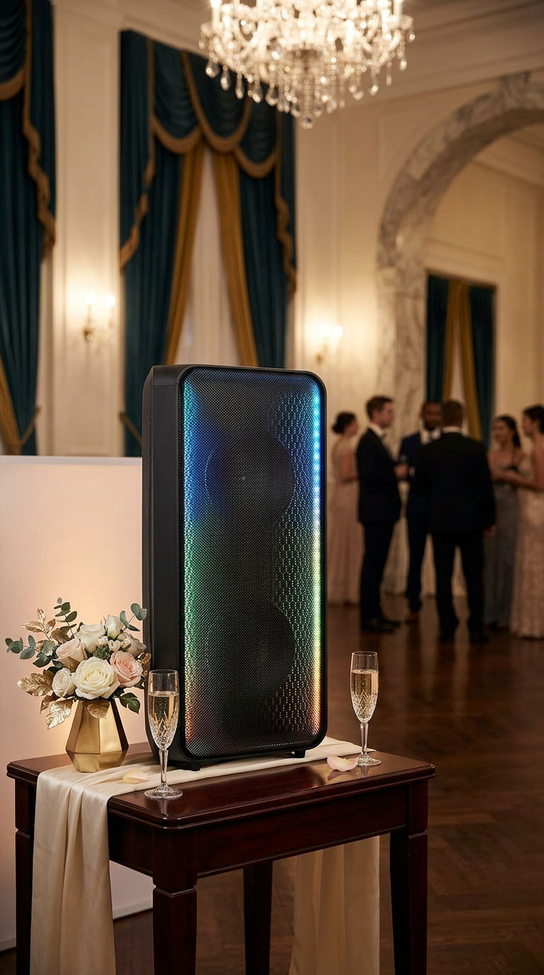 speaker at a reception