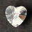 Thumbnail: Jewelled Button - heart shaped crystal (R768)