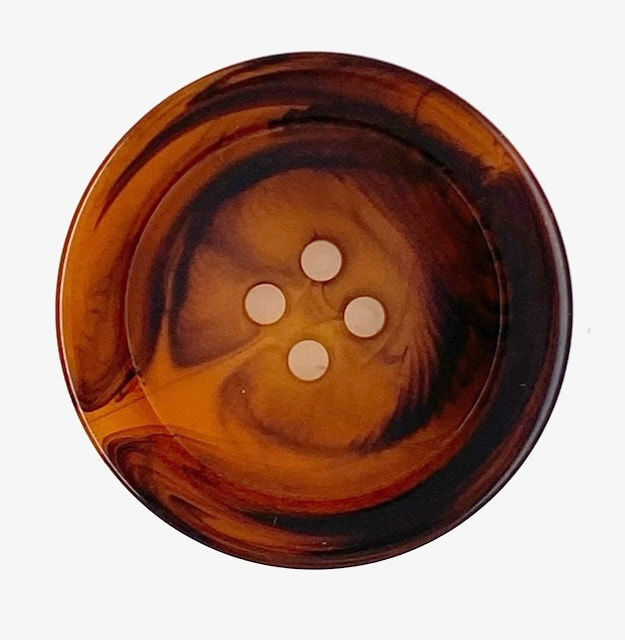 Mock Tortoiseshell Plastic Button (R727)