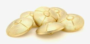 Thumbnail: Plastic Button - Metal Plated (R603)