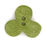 Thumbnail: Ceramic Button - 3 petal flower, various colours (R755)