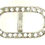 Thumbnail: Buckle - diamanté, small oval (R816)